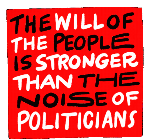 The Will Of The People Stronger Than The Noise Sticker - The Will Of The People Will Of The People Stronger Than The Noise Stickers