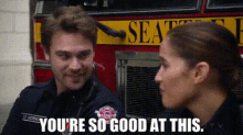 Station19 Jack Gibson GIF - Station19 Jack Gibson Youre So Good At This GIFs
