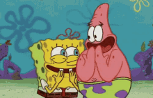 spongebob patrick giggle