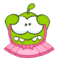 Angry Om Nom Sticker - Angry Om Nom Nibble Nom Stickers