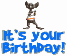 Its Your Birthday Mouse GIF - Its Your Birthday Mouse Moves GIFs