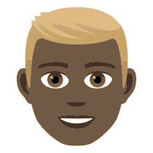 blond hair joypixels man blond guy
