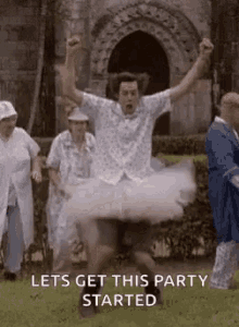 lets get this party started woo dance dancing celebrate