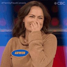 laughing arwen humphreys family feud canada giggling thats funny laughing arwen humphreys family feud canada giggling thats funny