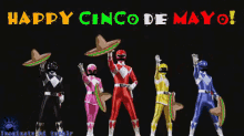 Happy Cinco De Mayo Power Rangers GIF - Cinco De Mayo Power Rangers Sombrero GIFs