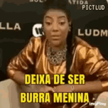 ludmilla deixa de ser burra menina
