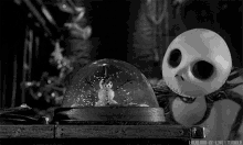 Christmas Snow Globe GIF - The Nightmare Before Christmas Jack Skellington Amazed GIFs