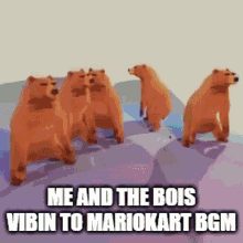 bear mariokart dance bgm