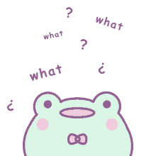 omg what confused confusion frog