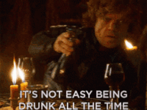 Drinking Its Not Easy Being Drunk All The Time GIF.