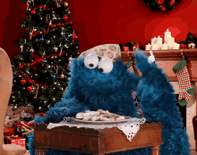 Cookie Monster Christmas Cookies GIF - Cookie Monster Christmas Cookies Sesame Street GIFs