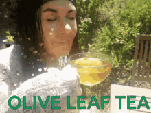 olive leaf olive leaf tea herbal tea mmm drinking tea