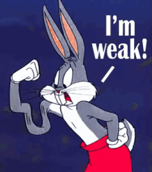 Im Weak GIF - Im Weak Bug Bunny Flexing GIFs