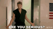 Are You Serious Johnny Lawrence GIF - Are You Serious Johnny Lawrence William Zabka GIFs