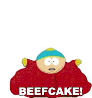 Beefcake Eric Cartman Sticker - Beefcake Eric Cartman South Park Stickers