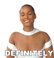 Definitely Alicia Keys Sticker - Definitely Alicia Keys Bustle Stickers