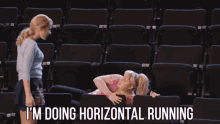 I'M Doing Horizontal Running. GIF - Pitch Perfect Horizontal Running Fat Amy GIFs