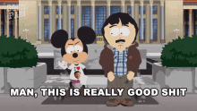 Man This Is Really Good Shit Mickey Mouse GIF - Man This Is Really Good Shit Mickey Mouse South Park GIFs