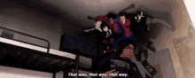 Spiderman That Way GIF - Spiderman That Way Out Of Sight GIFs