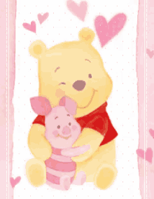 Hug Piglet GIF - Hug Piglet Pooh GIFs