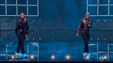 on stage performing rapping duo stand up comedy