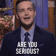 Are You Serious Will Forte GIF - Are You Serious Will Forte Saturday Night Live GIFs
