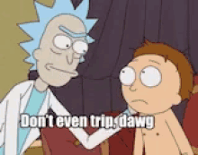 Dont Even Trip Dawg GIF - Dont Even Trip Dawg Rick And Morty GIFs