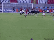 football flamengo goal cheer penalty kick