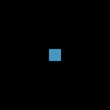 blue particles blue particles logo