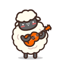 Sheep Guitar Sticker - Sheep Guitar Music Stickers