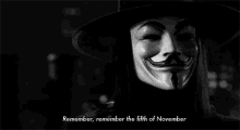 Guy Fawkes Day GIF - Fifth November Remember V For Vendetta GIFs