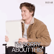 Im Sorry About This Dylan Sprouse GIF - Im Sorry About This Dylan Sprouse Harpers Bazaar GIFs