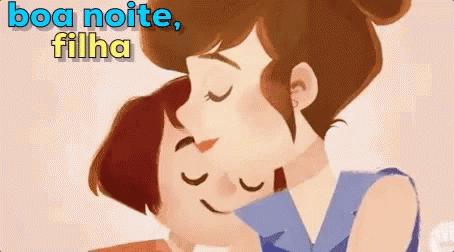 The perfect Good Night Daughter Hug Mom Animated GIF for your conversation....