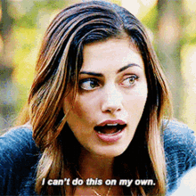 The Originals Hayley Marshall GIF - The Originals Hayley Marshall I Cant Do This On My Own GIFs