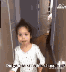 girl lies chocolate no cute
