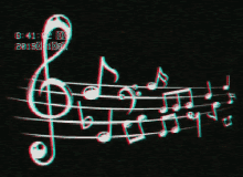 music musical notes song glitch