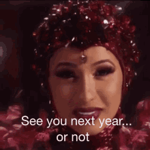 Cardi B Or Not GIF - Cardi B Or Not See You Next Year GIFs