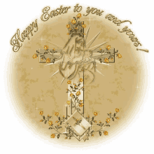 Happy Easter Cross GIF - Happy Easter Cross Jesus Has Risen GIFs
