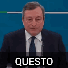 Mario Draghi Non Va Bene GIF - Mario Draghi Non Va Bene Conferenza Stampa GIFs