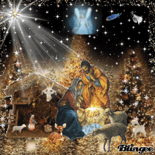 Merry Christmas Nativity GIF - Merry Christmas Nativity Oh Holy Night GIFs