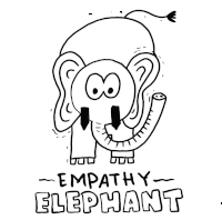 Empathy Elephant Veefriends Sticker - Empathy Elephant Veefriends Caring Stickers