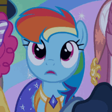 Rainbow Dash Mlp Awe GIF - Rainbow Dash Mlp Awe Staring Up GIFs