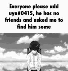 Anime Sad GIF - Anime Sad He Has No Friends GIFs