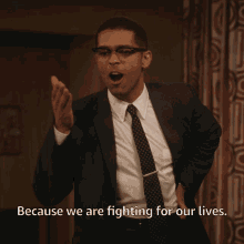 Because We Are Fighting For Our Lives Malcolm X GIF - Because We Are Fighting For Our Lives Malcolm X One Night In Miami GIFs