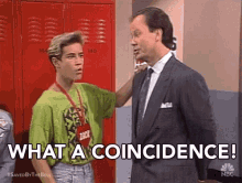 What A Coincidence Reassure GIF - What A Coincidence Reassure Mark Paul Gosselaar GIFs