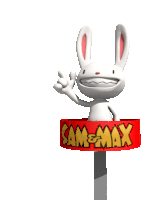 Sam And Max Spinning Sticker - Sam And Max Spinning Stickers
