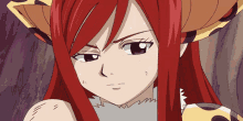 erza scarlet fairy tail angry redhead