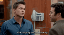 Fly Free GIF - Rob Lowe Dont Clip My Wings Let Me Fly GIFs