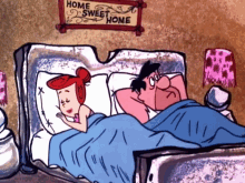 Flintstones Fred Wilma GIF - Flintstones Fred Wilma Good Night GIFs