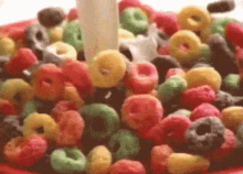 Fruit Loops And Milk GIF - Fruit Loops Cereal Breakfast GIFs